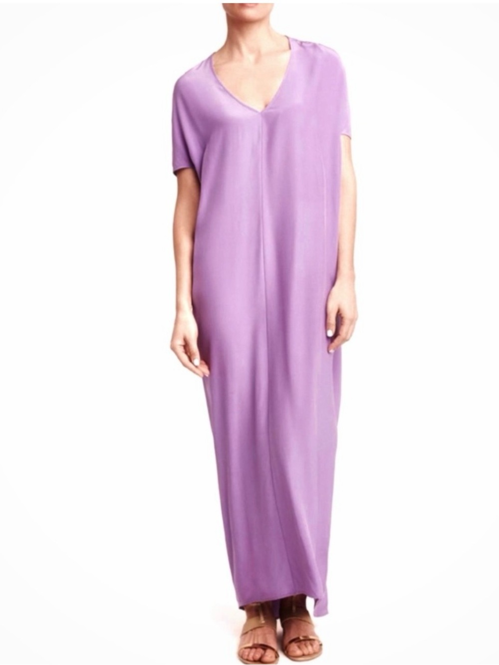 Marie Oliver Lavender Purple Caftan Dress Size Small